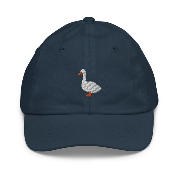 Goose Kids hat, Embroidered unisex Youth Baseball Cap, Goose Gifts, 2-10 year old.
