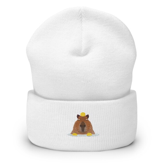 DHDHCPZZ Capybara muts, Capybara Beanie, Capybara dingen, zwart, verstelbaar, geschikt voor outdoor-activiteiten en dierenliefhebbers