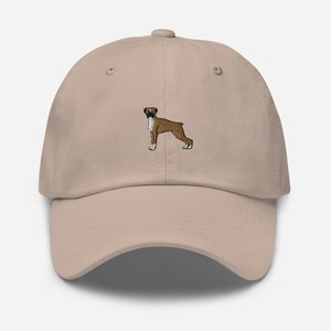 Boxer hat, embroidered unisex baseball hat, Boxer dog mom hat, boxer dad hat, boxer gifts.