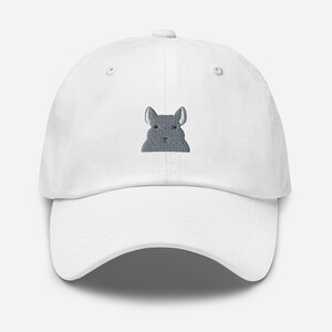 Chinchilla hat, chinchilla gifts, chinchilla hat men, chinchilla hats for women, embroidered unisex baseball hat.