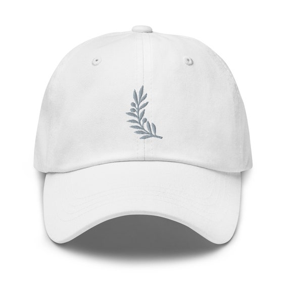Olive Branch Hat, Embroidered Unisex Baseball Hat, Plant  display picture 2