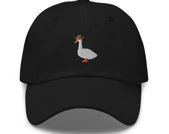 Gänse Cowboyhut, lustige Gänsehut, gestickte Unisex Baseballmütze, Gänsegeschenke, für Gänseliebhaber.