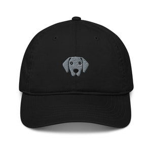 Weimaraner hat, embroidered unisex Organic dad hat, Weimaraner gift, Weimaraner dog mom dad hat.