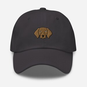 Weimaraner hat, embroidered unisex baseball hat, weimaraner gifts, Weimaraner dog mom dad hat.