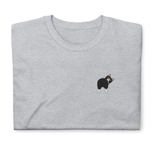 Manx Cat shirt, embroidered Short-Sleeve Unisex T-Shirt, Manx gifts.