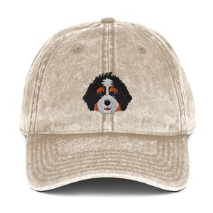 Bernedoodle Hut, Bernedoodle Hut, Bernedoodle Geschenk, bestickter Bernedoodle Hut, Unisex, Vintage Cotton new style