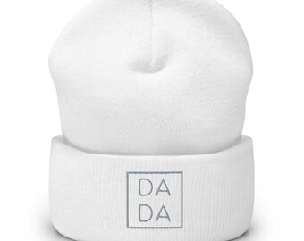 【DADA(多多)】Dada Logo Beanie Black Dada Beanie, Embroidered Cuffed Beanie, Dada Hat, Dada Gifts