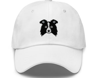 Gorra de border collie, gorra unisex bordada, gorra de mamá border collie, gorra de papá perro, regalos de border collie, para hombres y mujeres.