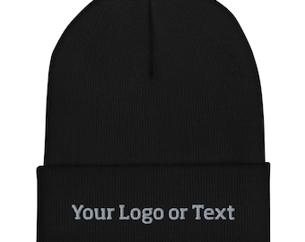 Custom beanie, personalized embroidered cuffed beanie, personalized gifts, mothers day, fathers day, Christmas gifts.