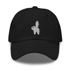 Persian hat, funny white Persian butt hat, embroidered unisex baseball hat, kawaii persian cap, persian cat gifts.