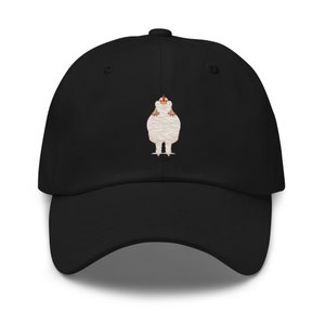 Faverolles chicken hat, full color embroidered unisex baseball hat, Faverolles chicken gifts for Faverolles chicken lovers.