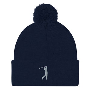 Gorro de golf, gorro con pompón bordado, regalo de golf para hombres, golf para papá, golf para esposo.