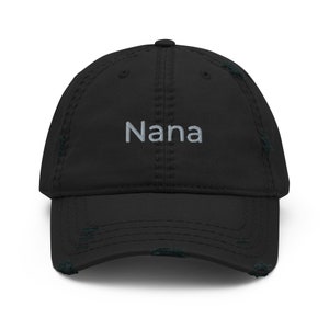 Nana hat, embroidered distressed hat, grandma hat, for women, new grandma gift.