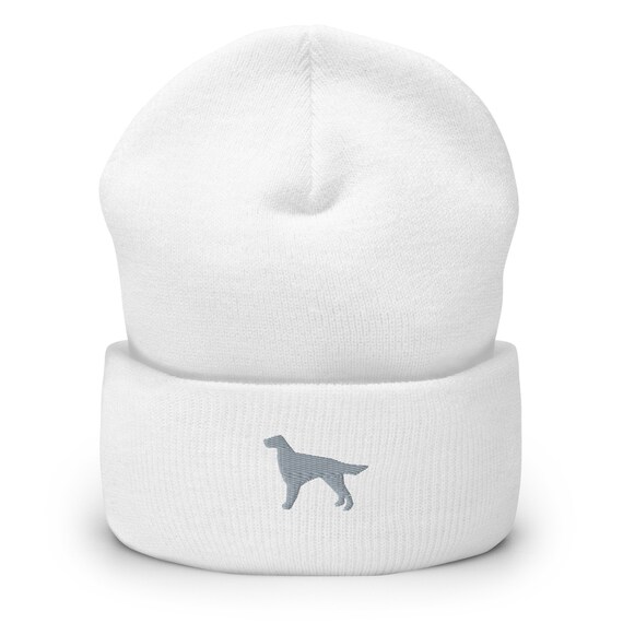 Berretto Invernale Con Risvolto Per Proprietari Di Setter - Ricamato, Unisex, Caldo E Morbido - Colore: Rosso Irlandese/Nero - 3