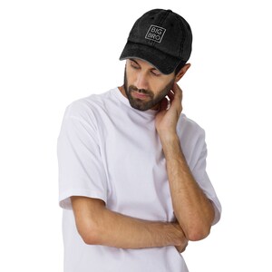 Men's Baseball Cap - 'Best Brother Ever' Printed Dad Hat, Washed Cotton, Adjustable Fit (Size 7 3/8, Black)