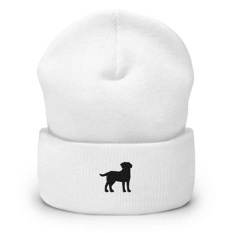 Black Labrador Retriever Beanie, Lab Hat, Design 1, Lab Mom Hat , Lab ...