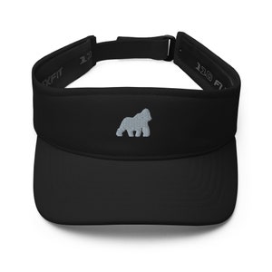 Gorilla hat, embroidered unisex visor hat, gorilla gifts, gorilla 2.