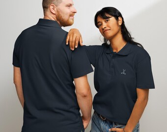 Golf polo shirt, embroidered unisex Premium Pique Polo, golf gifts for adults, fathers day, birthday, Christmas gifts.