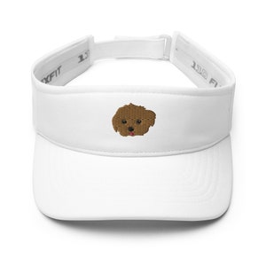 Cappello Maltipoo, cane incrocio tra maltese e barboncino, regalo Maltipoo, cappello con visiera unisex ricamato, cappello mamma papà con cane Maltipoo.