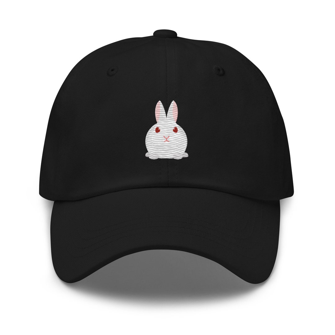 Florida White Rabbit Hat, Full Color Embroidered Unisex Baseball
