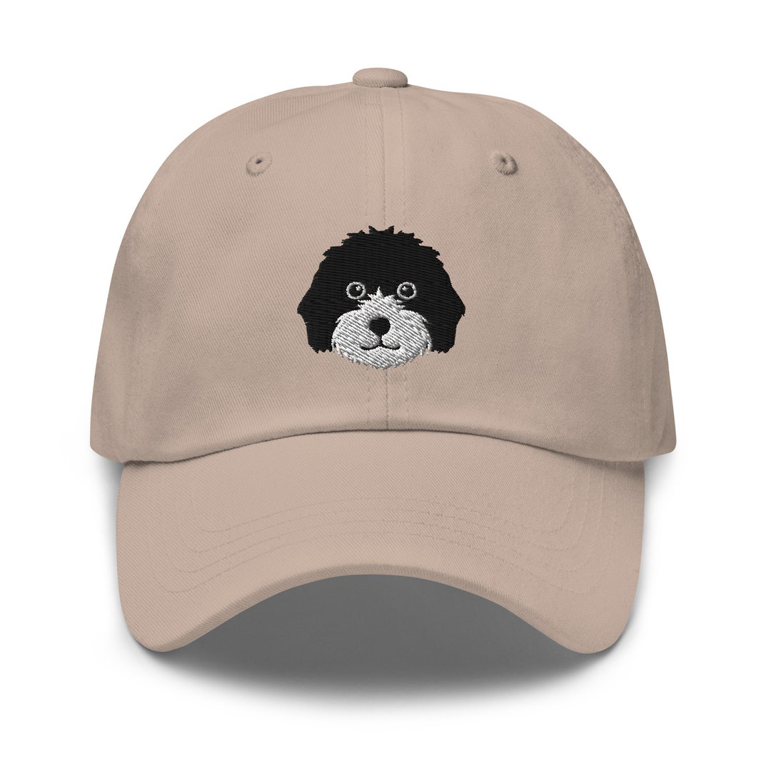 Bernedoodle Hat, White Muzzle Bernedoodle Hat, Embroidered Unisex