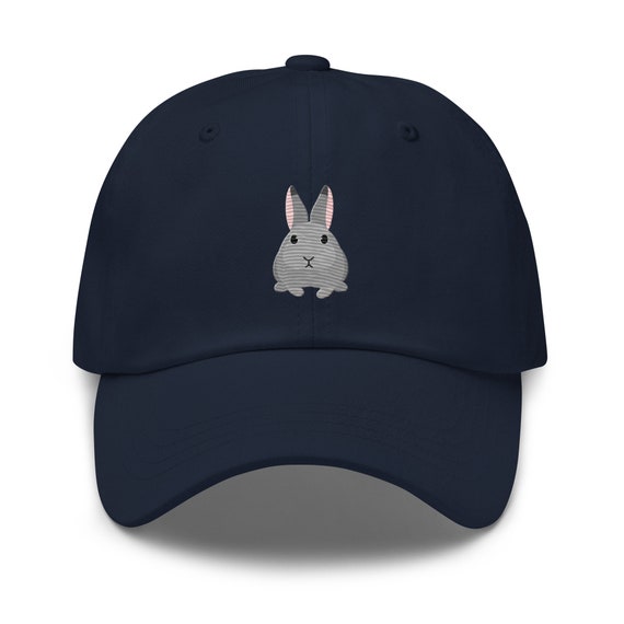 Flemish Giant Rabbit Hat, Full Color Embroidered Unisex Baseball