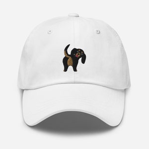 Funny dachshund hat, dachshund butt hat, embroidered unisex baseball hat, funny dachshund gifts, dog mom dad hat.