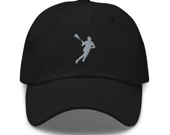 Lacrosse female hat, lacrosse hat for women, embroidered unisex baseball hat, lacrosse gifts for women.