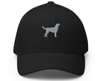 Labrador retriever hat, black lab hat, design 3, lab mom hat , lab dad hat, unisex structured hat.