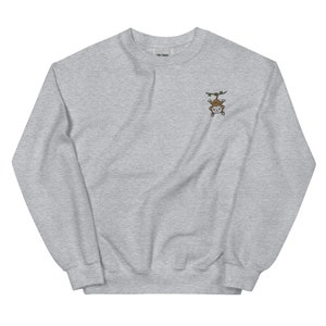 Monkey Sweatshirt, Embroidered Unisex Sweatshirt, Kawaii Monkey Gifts, Birthday, Christmas.