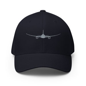 Airplane hat, embroidered unisex Structured Twill Cap, airplane gifts, pilot hat, design 2, pilot gifts, flying student gifts.