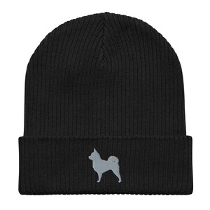Pomchi beanie, Embroidered Unisex 100% organic Cotton Ribbed Beanie, for kids and adults, Pomchi Gifts.