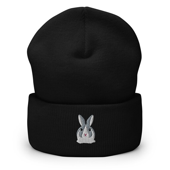 キ*ん様 NORDISK HAT RABBIT Dutch Rabbit Beanie, Embroidered Unisex Cuffed Beanie, Dutch
