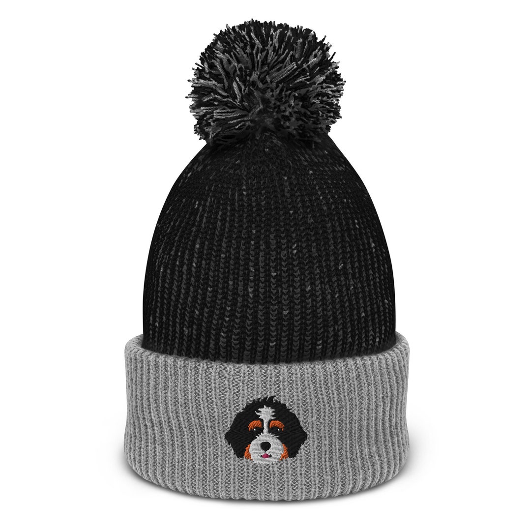 Bernedoodle Beanie Hat, Bernedoodle Hat, Bernedoodle Gift, Embroidered