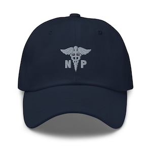 Nurse hat, registered nurse hat, nurse practitioner hat, nurse gifts, embroidered unisex baseball hat, design 2.