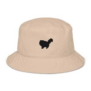 Sombrero de gato persa bordado, gorra de gato persa, regalo de gato persa para mujeres y hombres, sombrero de pescador orgánico unisex.