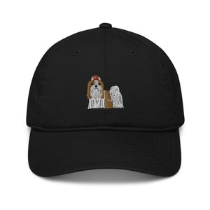 Shih Tzu Hut, gestickter Unisex Bio Papa Hut, niedlicher Shih Tzu Hut, Shih Tzu Ganzkörper, Shih Tzu Geschenk.