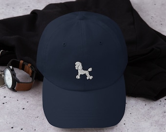 Cappello a forma di barboncino, cappello da baseball unisex ricamato, cappelli a forma di barboncino da donna, da uomo, cappello a forma di barboncino da mamma, cappello a forma di barboncino da papà.