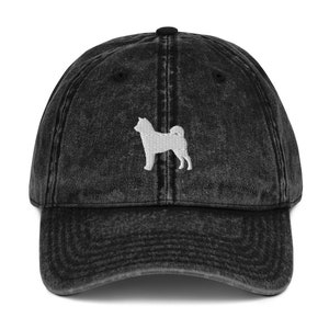 Akita hat, akita gifts for akita lovers, embroidered unisex Vintage Hat, akita dog mom dad hat.