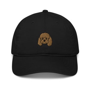 Cavapoo hat, embroidered unisex organic ad hat, cavapoo gift, cavapoo dog mom dad hat.