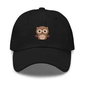 Owl hat adult, full color embroidered unisex baseball hat, owl hat for women and men, owl gifts for owl lovers.