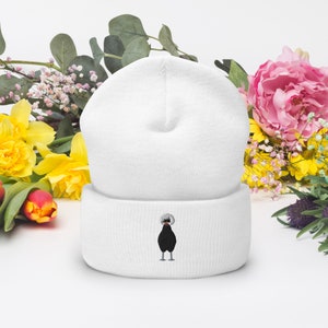 Polish chicken hat, embroidered unisex Cuffed Beanie, polish chicken gifts, polish chicken beanie hat Christmas gifts.