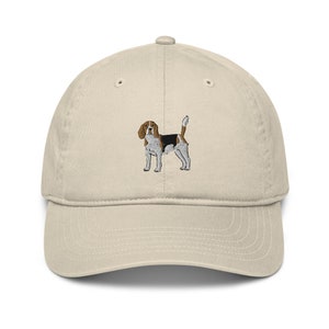 Beagle Mütze, gestickte Bio Papa Hut, Beagle Mützen für Männer, Beagle Mama Hut, Beagle Papa Hut, Beagle Geschenke, Design 2.