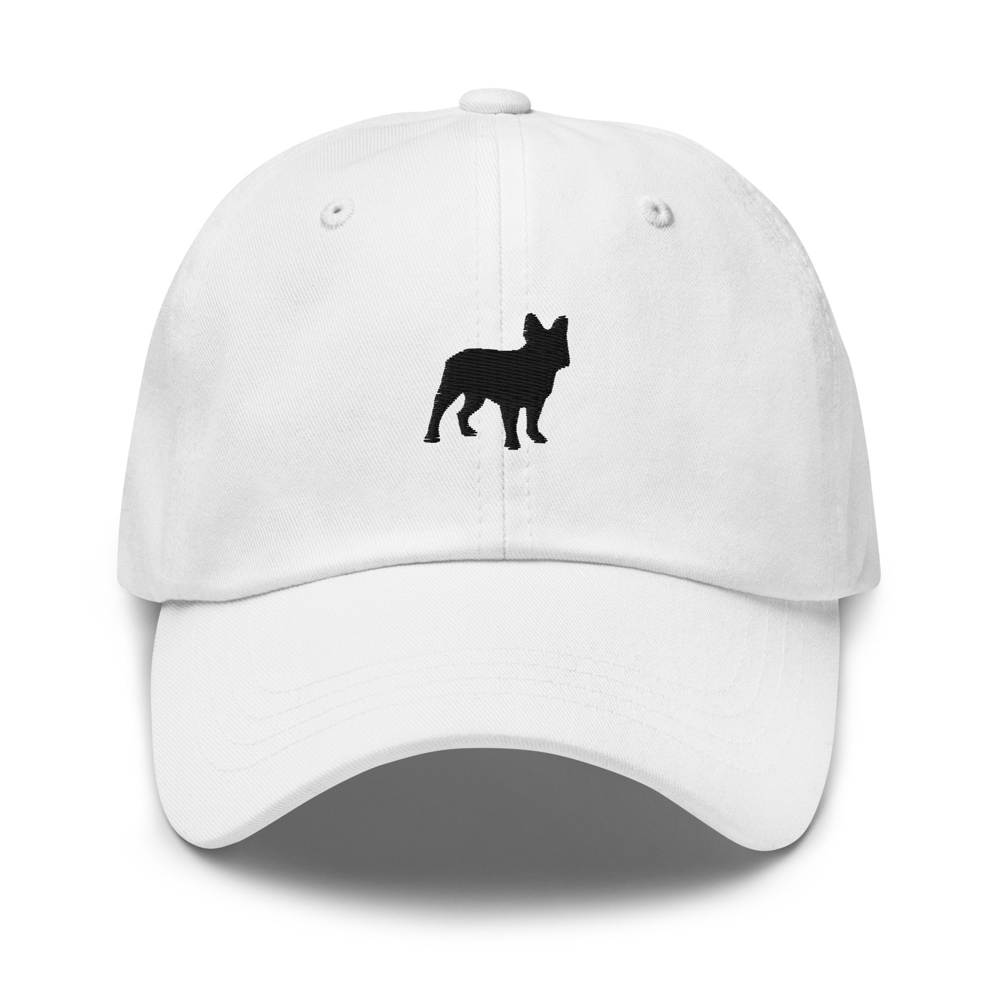 Black French Bulldog Hat, Embroidered Unisex Baseball Hat 