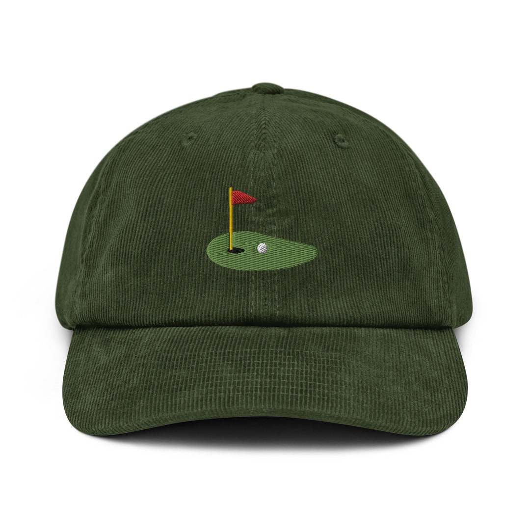 Golf Bucket Hat, Golf Hat, Embroidered Unisex Corduroy Hat, Golf Gifts, for Coach, Team, Players
