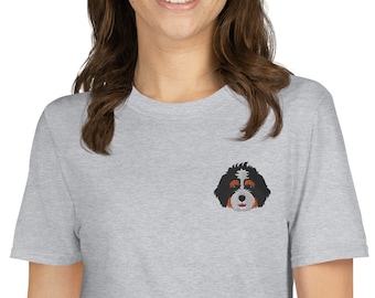 Camiseta de bernedoodle, camiseta de bernedoodle bordada, regalo de bernedoodle, regalo de mamá perro, papá perro, camiseta unisex de manga corta