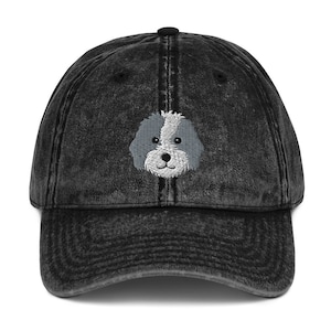 Bernedoodle Hut, Bernedoodle Hut, Bernedoodle Geschenk, Bernedoodle Geschenk, bestickter Vintage Hut.