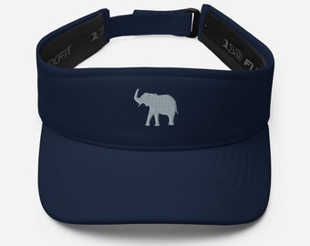 Visera de elefante, gorra con visera bordada unisex, regalo de elefante, gorra de verano, regalo para amantes de los elefantes.