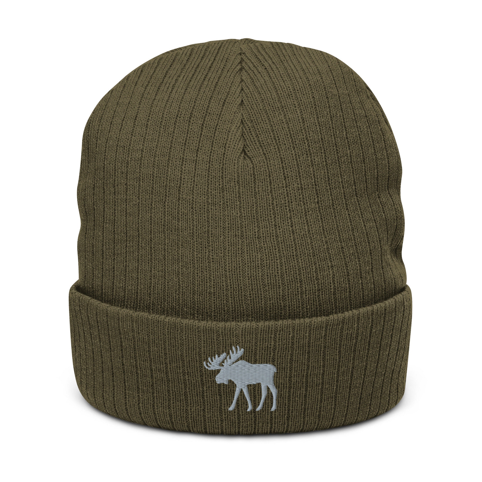 帽子 moose's beanie cuffed-beanie-spruce-front-