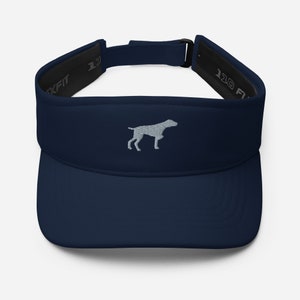 German Shorthaired Pointer visor, embroidered adjustable visor hat, German Shorthaired Pointer gift, GSP dog mom visor hat.